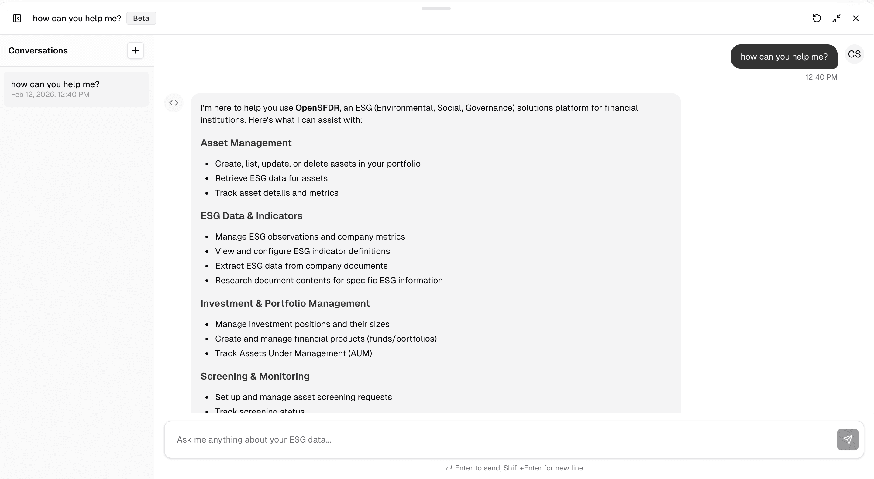 The AI agent interface